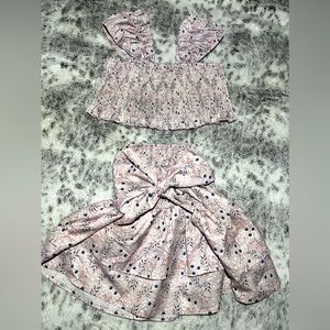 Girls size 8 skirt and top set perfect quality